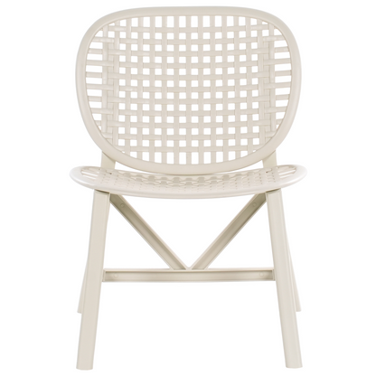 Garden Bistro Set Outdoor Off White Table And Low Chairs