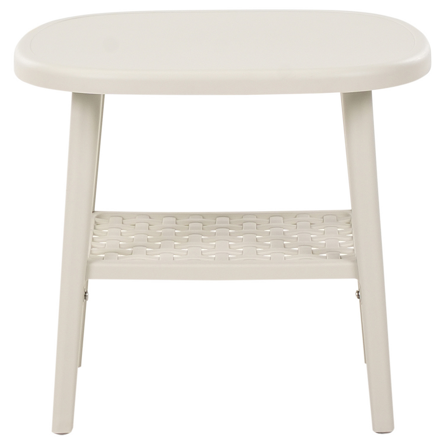 Garden Bistro Set Outdoor Off White Table And Low Chairs