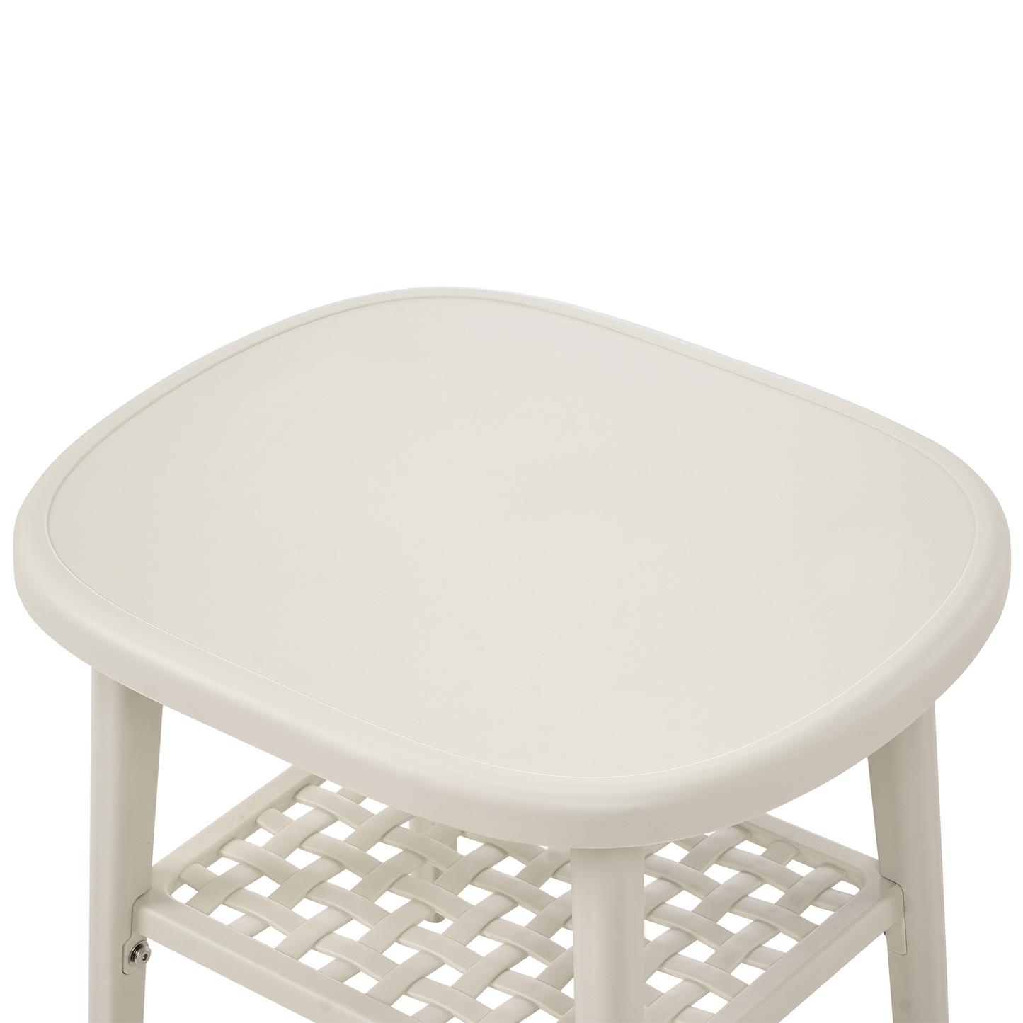 Garden Bistro Set Outdoor Off White Table And Low Chairs