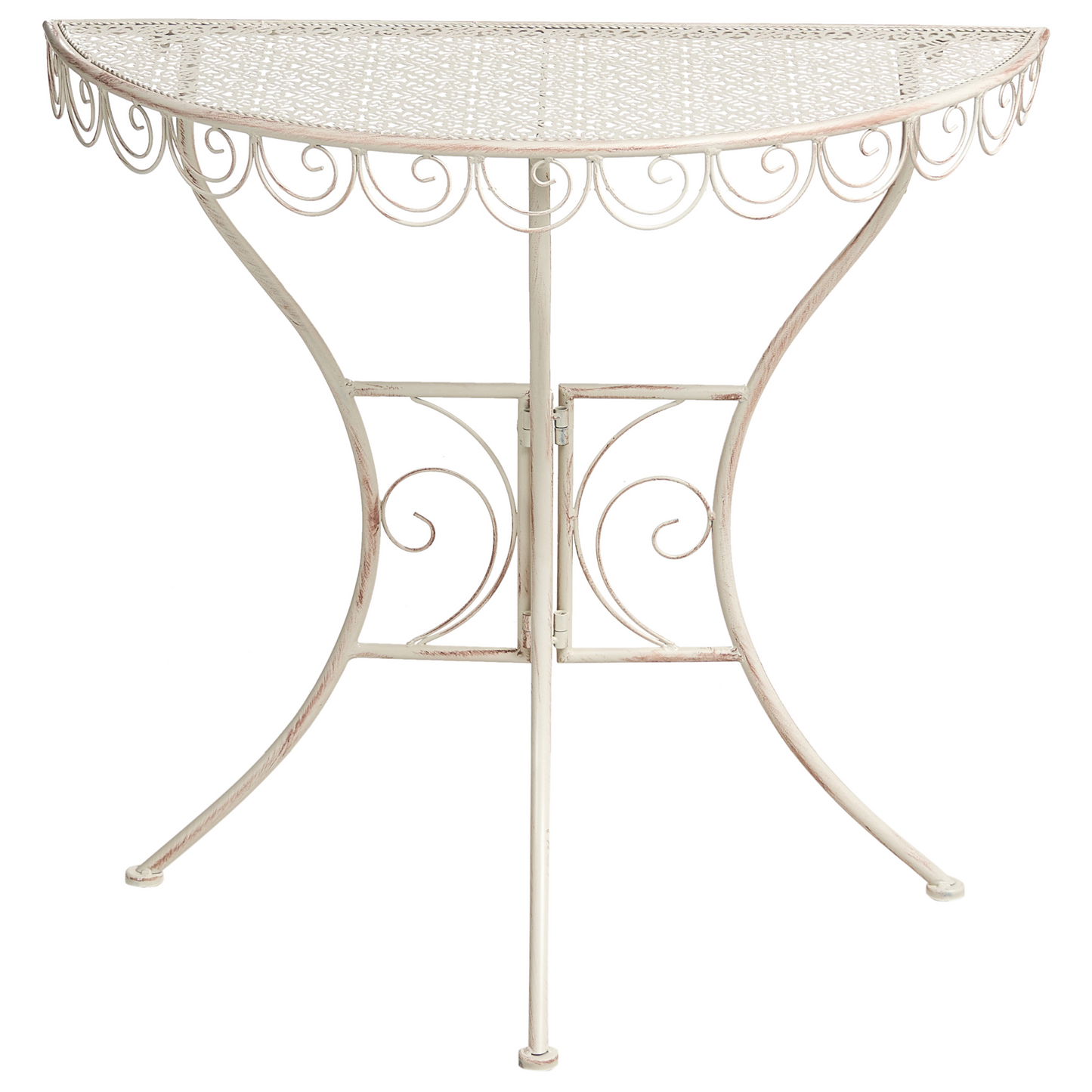 Vintage Bistro Set Outdoor Table And Chairs Light Beige Metal Iron Frame E Coated Rust Resistant