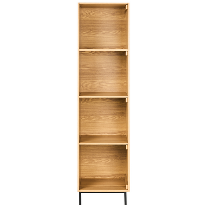 Everhome 9 Shelf Open Wardrobe Light Brown Freestanding Hallway