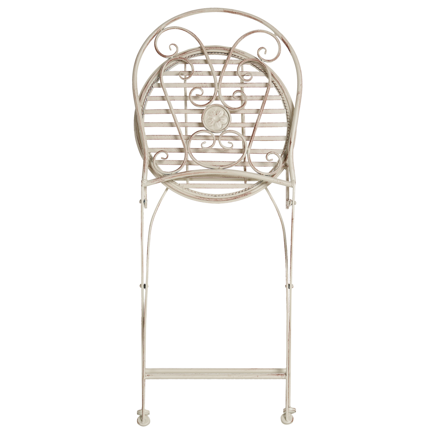 Set Of 2 Vintage Folding Garden Chairs Light Beige