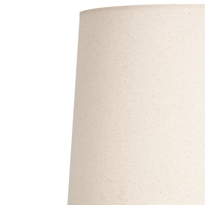 Home Beige Ceramic Table Lamp With Linen Shade