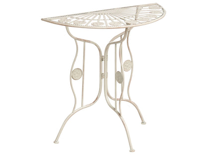 Heritage Vintage Garden Bistro Table Beige Outdoor 80 x 37cm