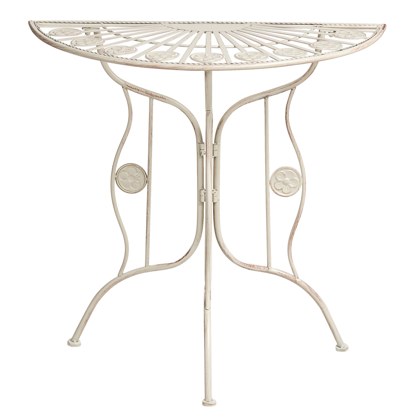 Heritage Vintage Garden Bistro Table Beige Outdoor 80 x 37cm