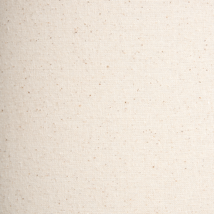 Table Lamp Off White Ceramic Base Linen Shade With Gold Accent