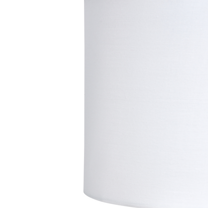 Water Hyacinth Table Lamp With White Fabric Shade