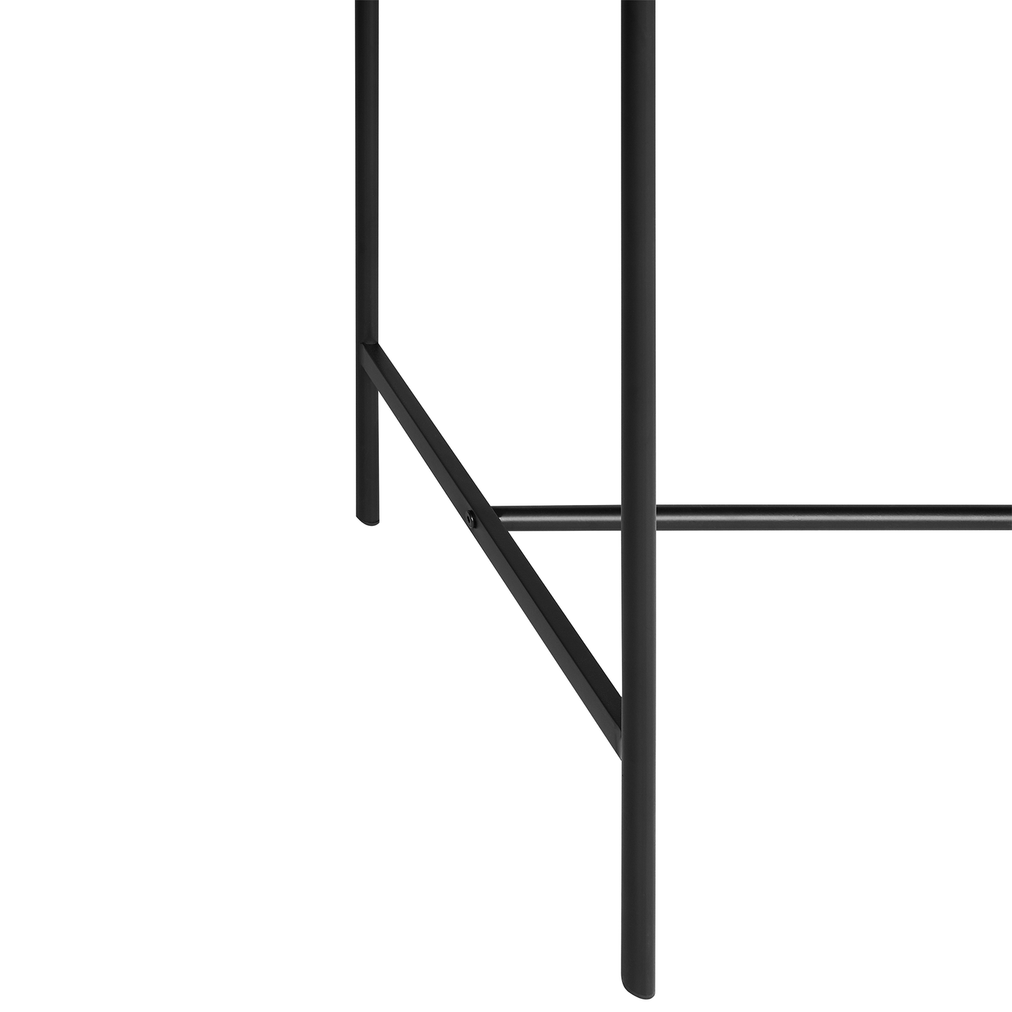 Rustic Black Console Table With One Shelf Cabinet And Industrial Metal Frame 120 x 42cm