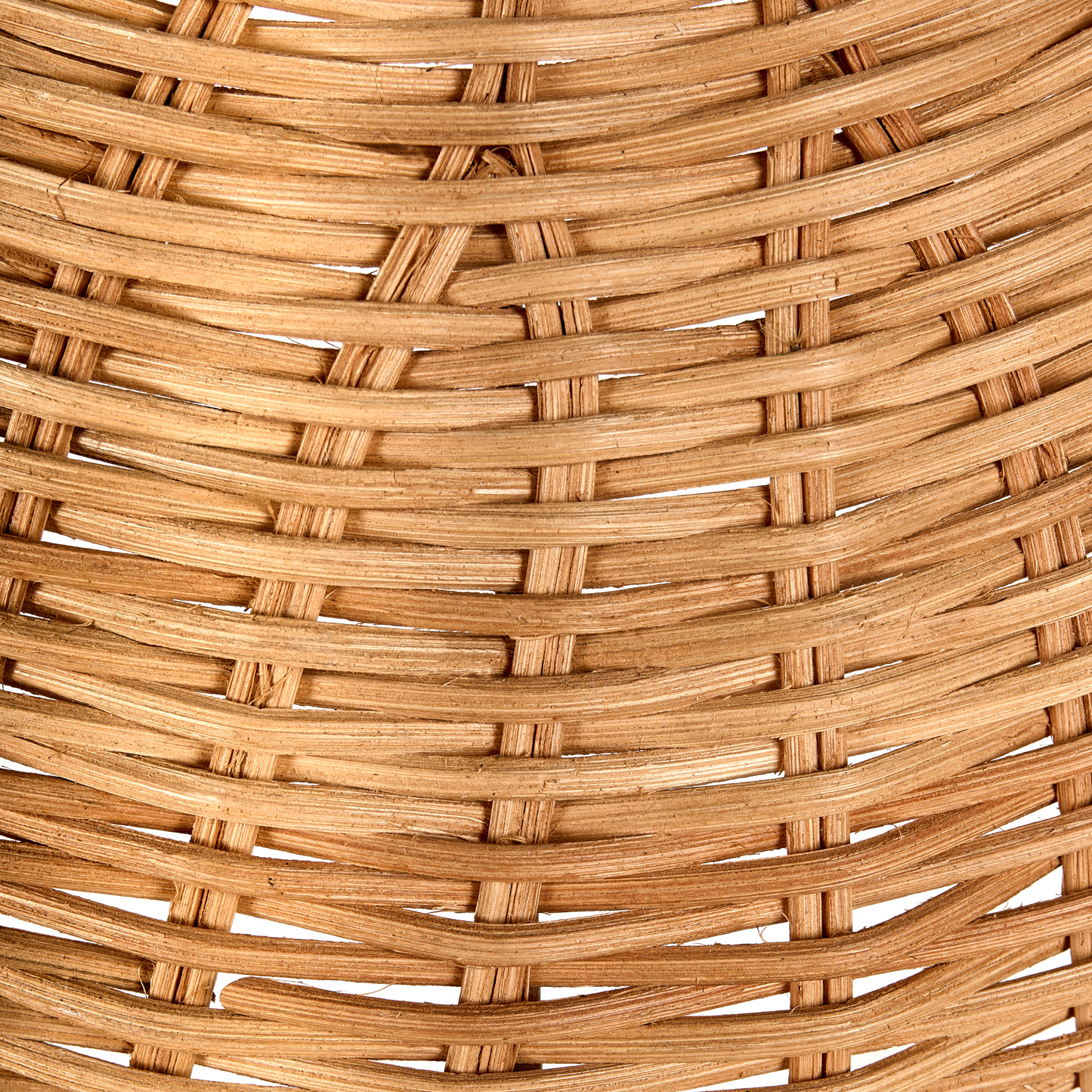 Pendant Lamp Natural Rattan Scalloped Edge Flush Mount