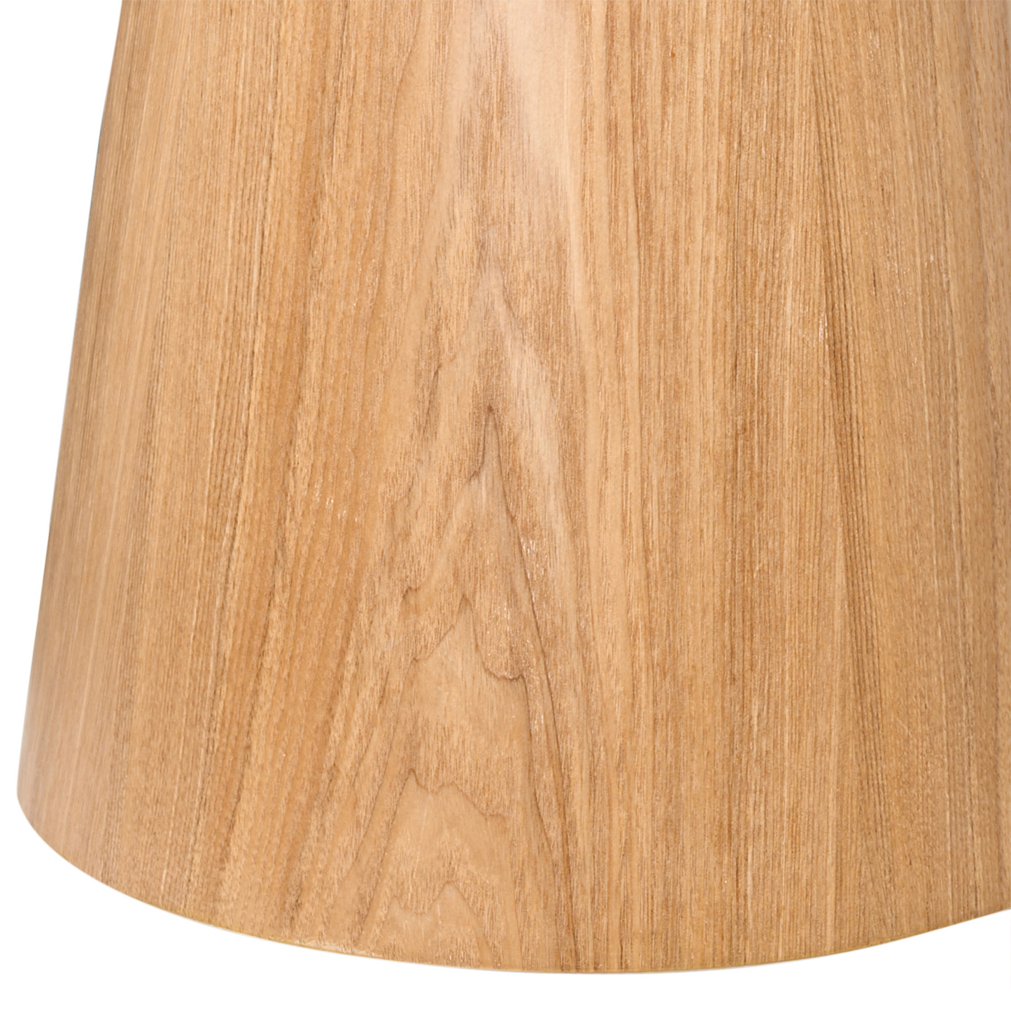 NordicNest Side Table Light Brown MDF Ash Veneer 41x41cm