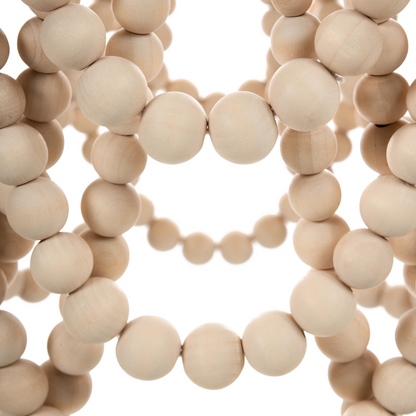 Handmade Chandelier Pendant Light Brown Rubberwood Beads