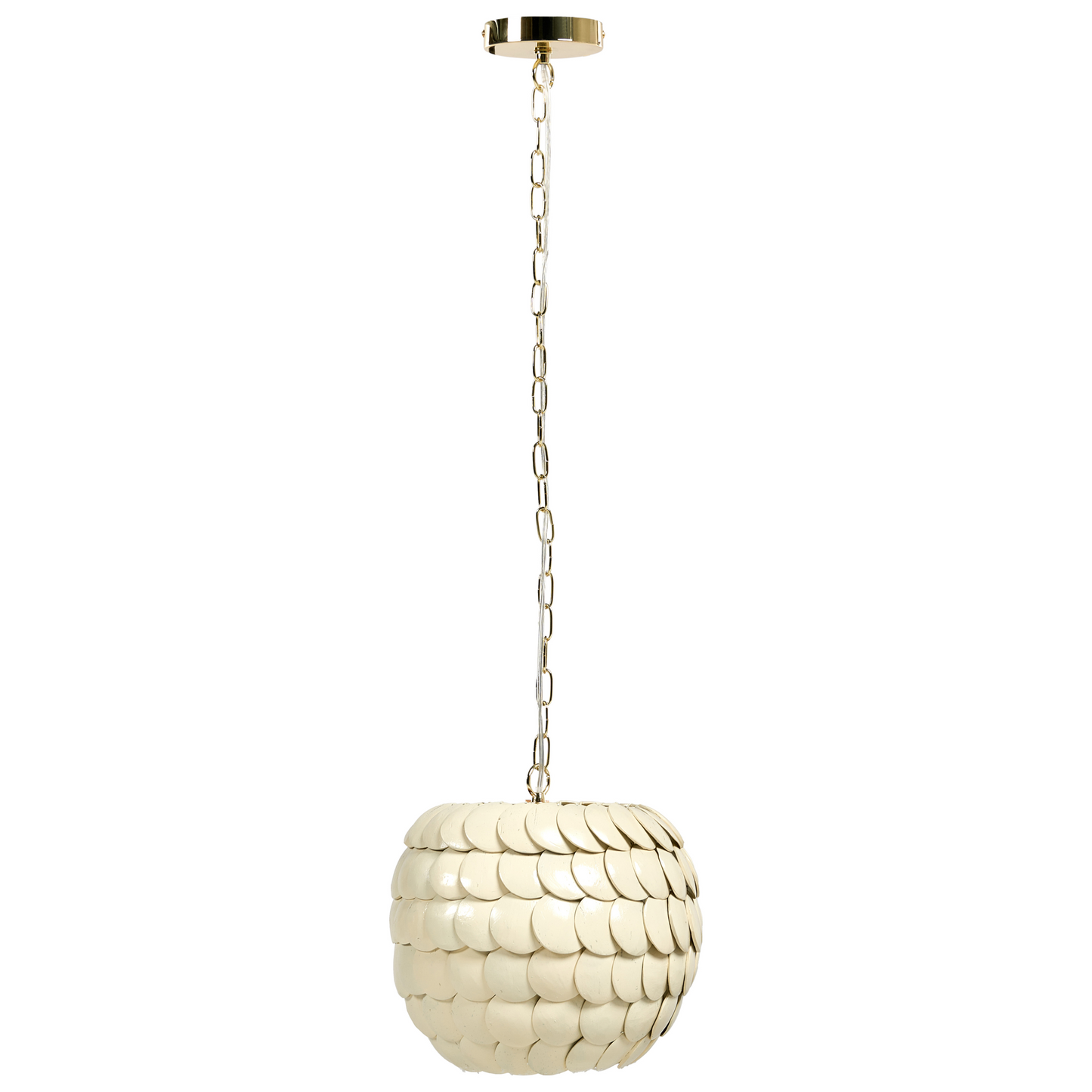 Coconut Shell Pendant Lamp Beige Natural Boho