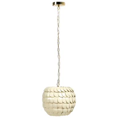 Coconut Shell Pendant Lamp Beige Natural Boho
