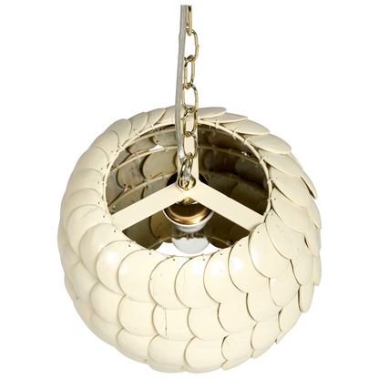 Coconut Shell Pendant Lamp Beige Natural Boho