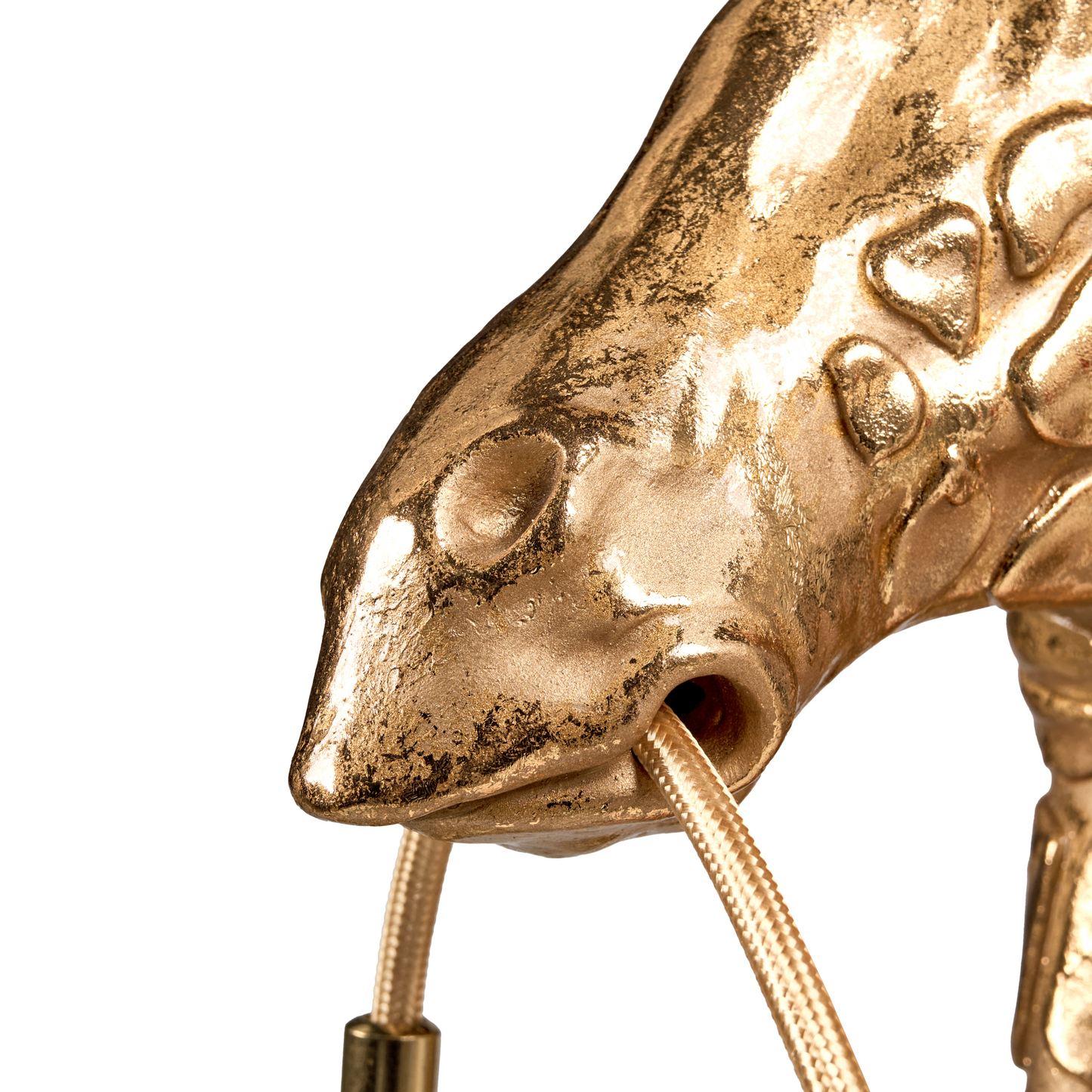 Giraffe Glam Giraffe Shaped Table Lamp Gold Polyresin Bedside Light