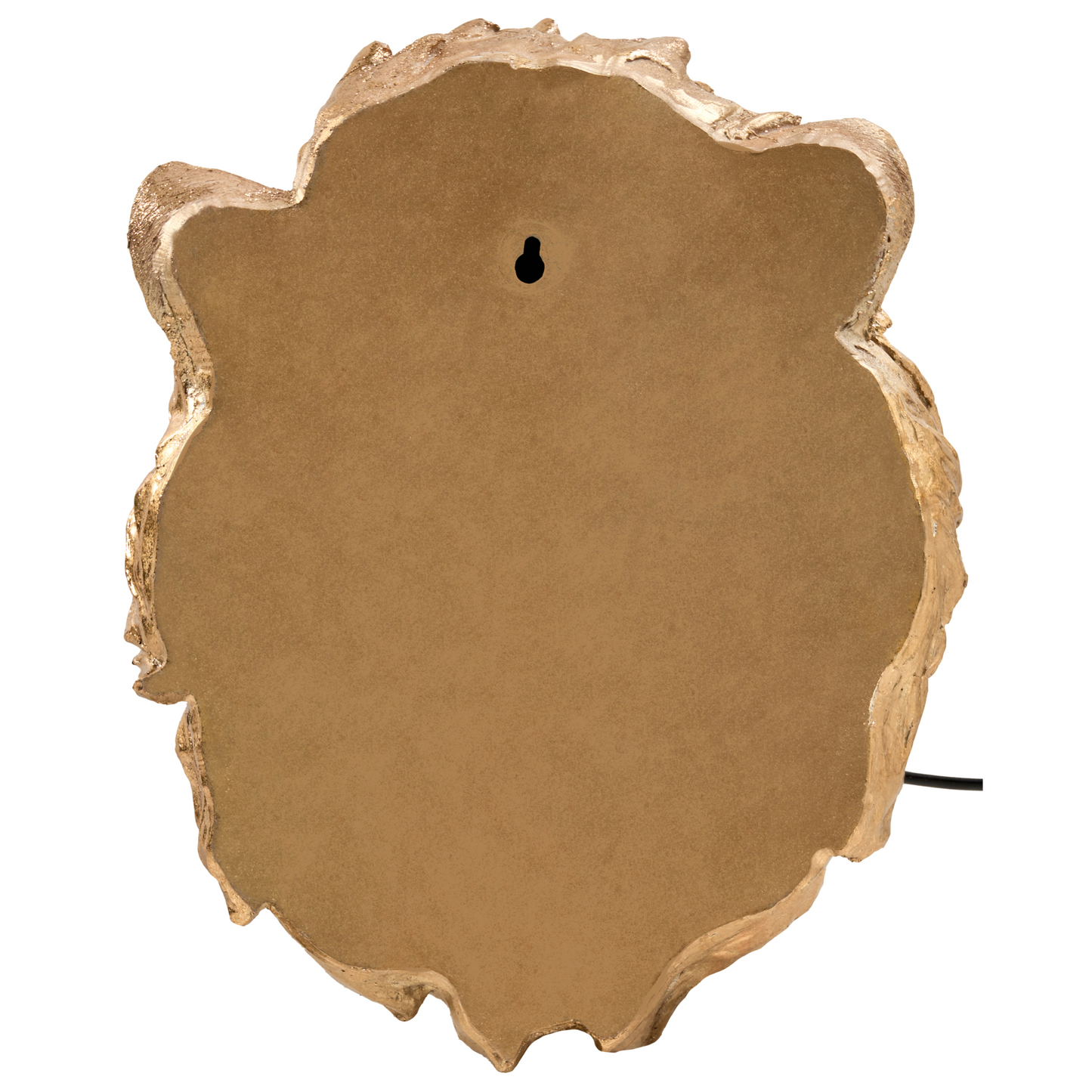 Lion Head Wall Lamp Gold Polyresin Bedside Light