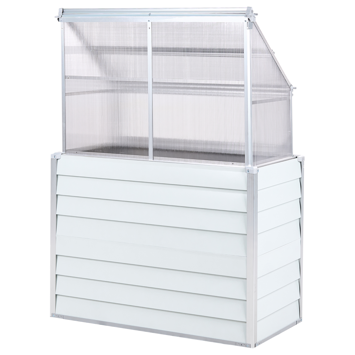 Balcony Greenhouse Aluminium Elevated Garden Bed UV Protected Panels For Patios