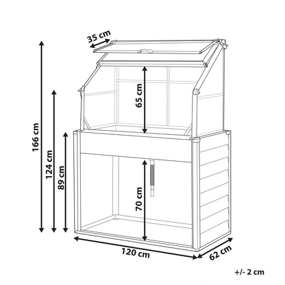 Balcony Greenhouse Aluminium Elevated Garden Bed UV Protected Panels For Patios