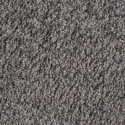 Heart Shaped Pouffe Dark Grey Chenille Upholstered Seat
