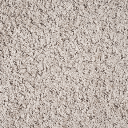 Heart Shaped Pouffe in Light Brown Chenille Upholstered Seat Cozy Living Room Accent