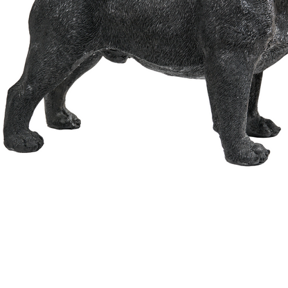 Dog Table Lamp Black Polyresin Bedside Light