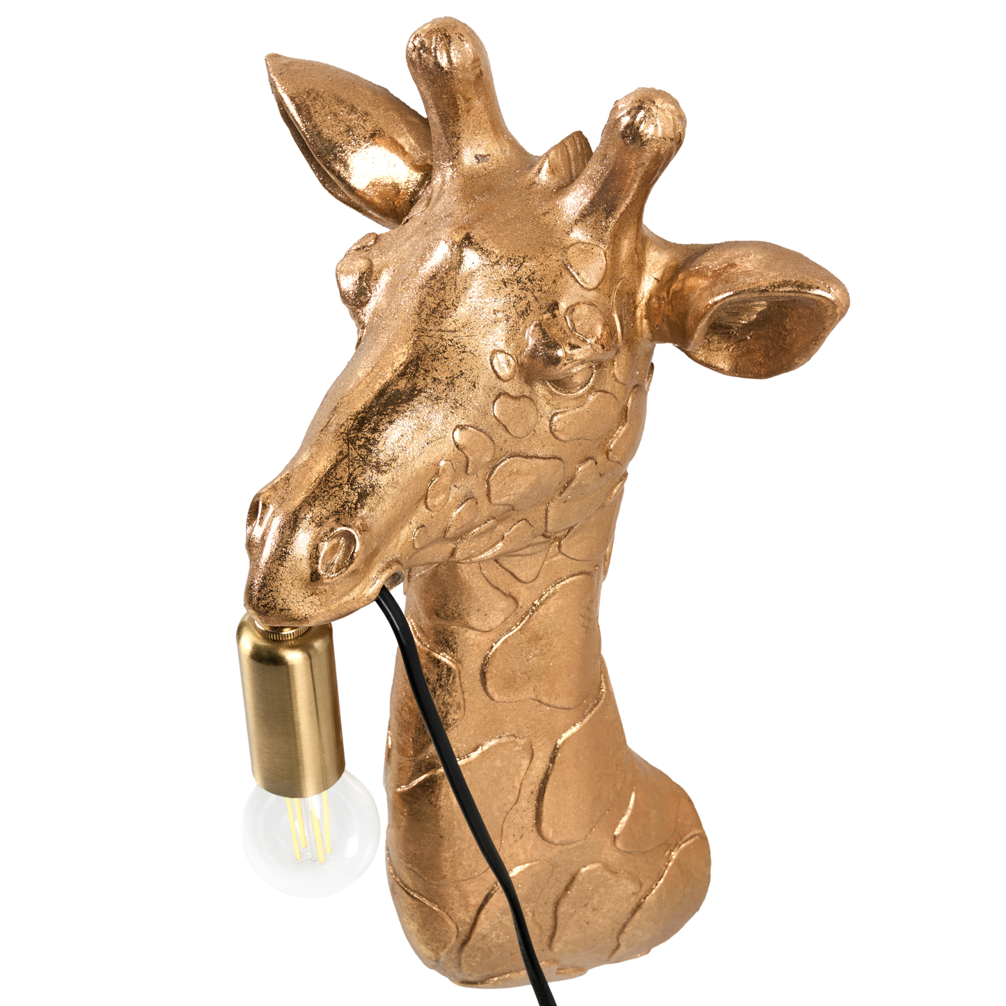 Giraffe Glam Wall Lamp Gold Polyresin Bedside Light Reading Lamp Animal Themed Living Room Bedroom Glam Style