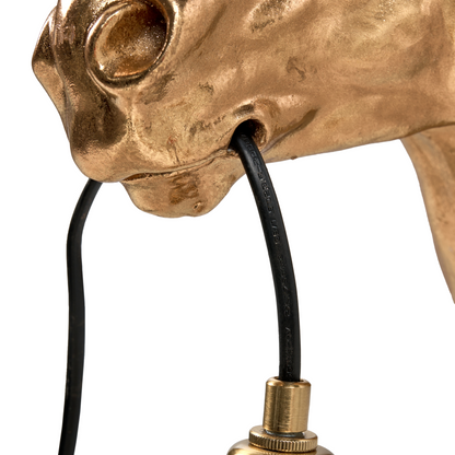 Glamora Horse Head Wall Lamp Gold Polyresin Bedside Light