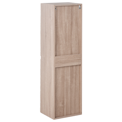 NordicNest Bathroom Wall Mounted Cabinet Light Brown MDF 2 Shelves