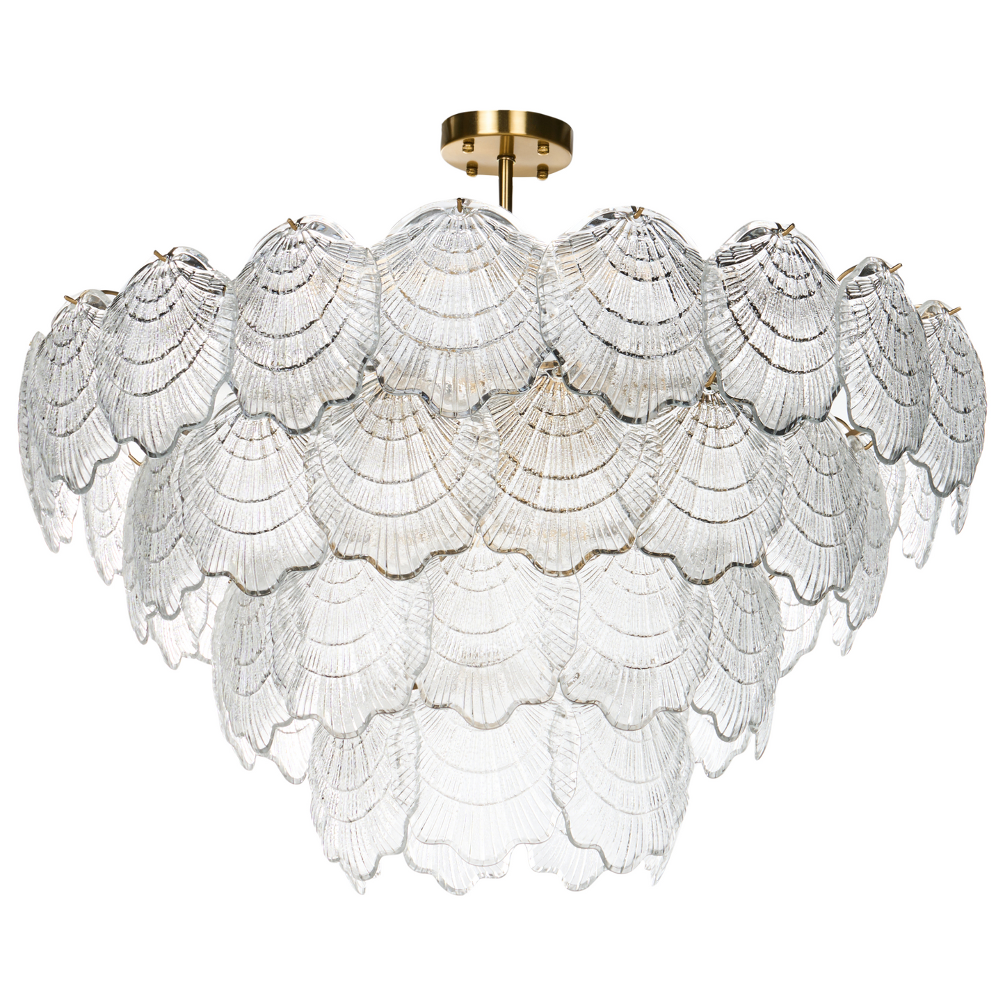 Chandelier 80cm Glass Pendant Glamour Style