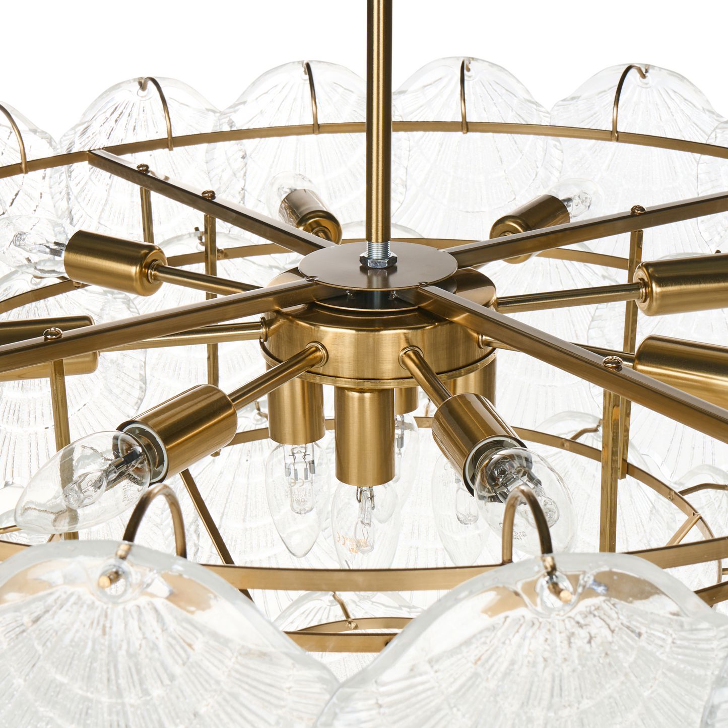Chandelier 80cm Glass Pendant Glamour Style