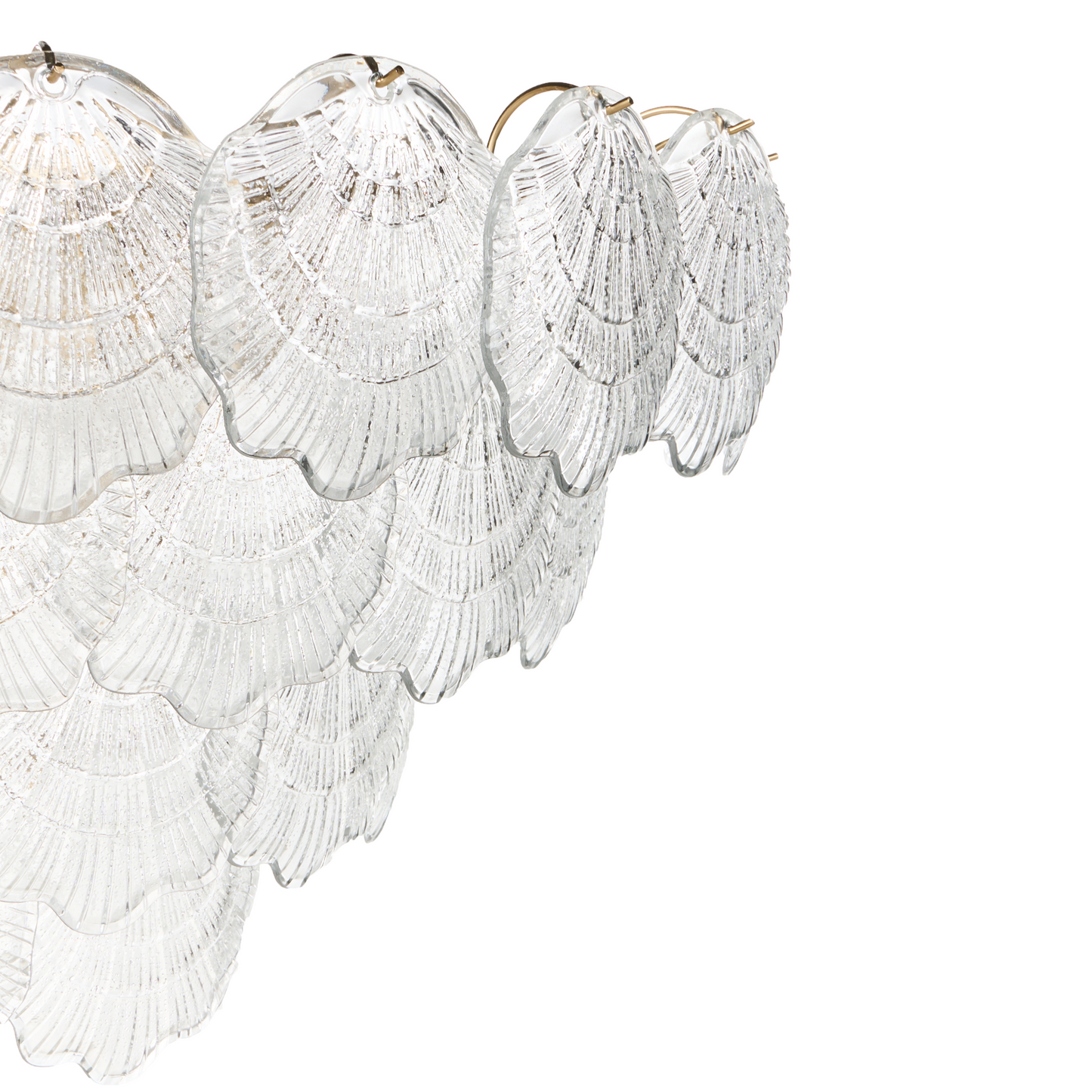 Chandelier 80cm Glass Pendant Glamour Style