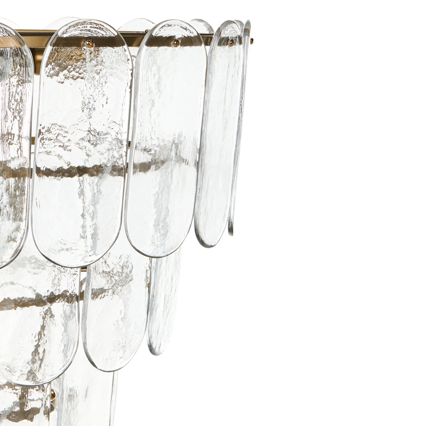 Lighting Velvet Cord Brass Glass 48cm Pendant Lamp