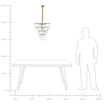 Lighting Velvet Cord Brass Glass 48cm Pendant Lamp