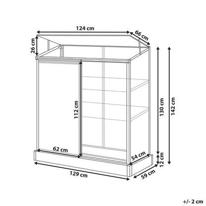 Balcony Greenhouse Aluminium Frame Polycarbonate Panels UV