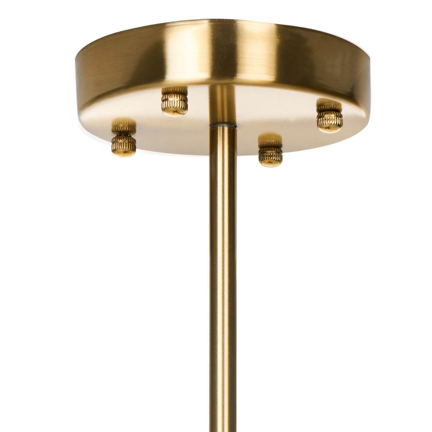Brass Lighting Chandelier 60cm Pendant With Glass Shells For Dining Room Ambience