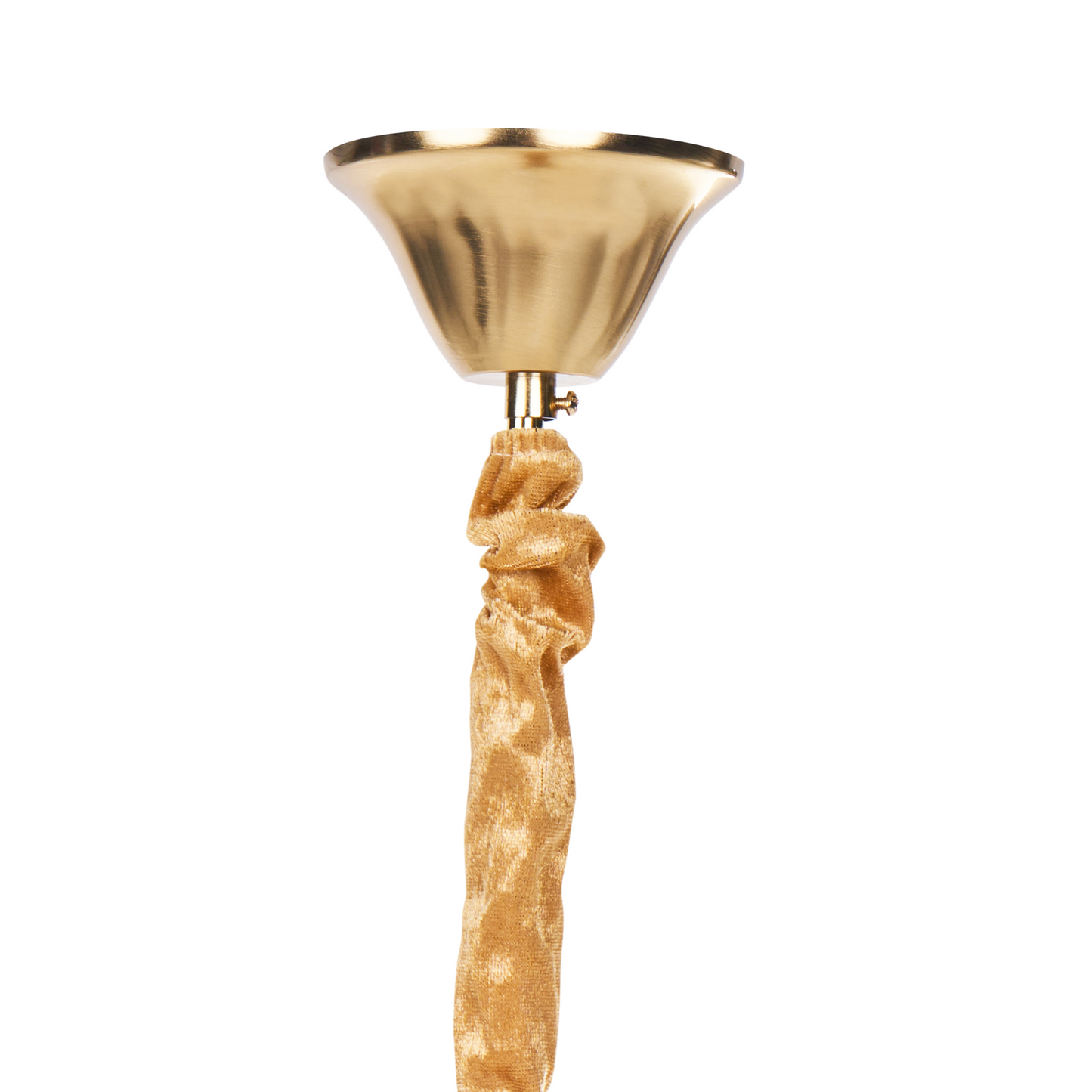 Lighting Chandelier 56cm Brass Metal Glass Pendant Lamp With Warm Ambient Glow