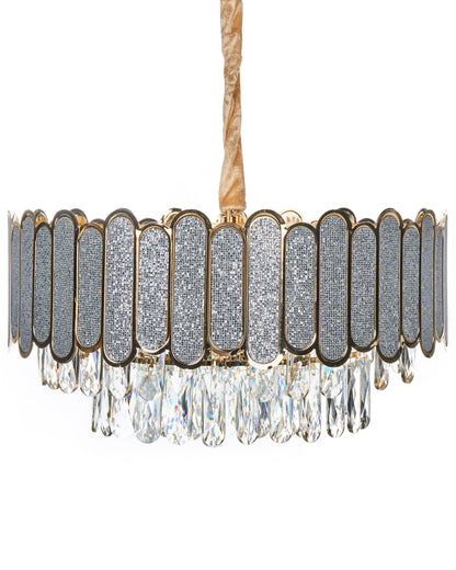 Brass Crystal Chandelier 46cm Pendant Lamp