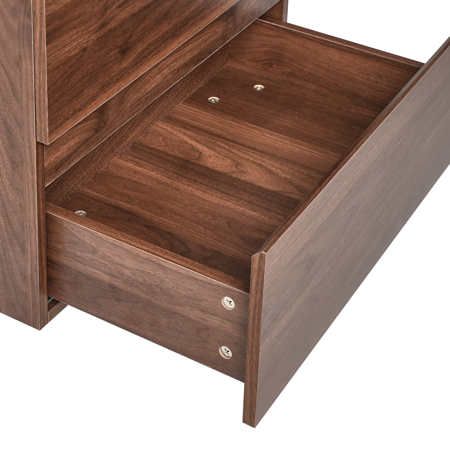 Luxo Dark Brown Wall Mounted Vanity Unit With Basin 2 Drawers 60x46