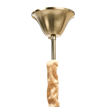 Luxe Brass Crystal Chandelier 50cm Pendant Lamp With Smoky And Frosted Glass Drops For Glamour Style