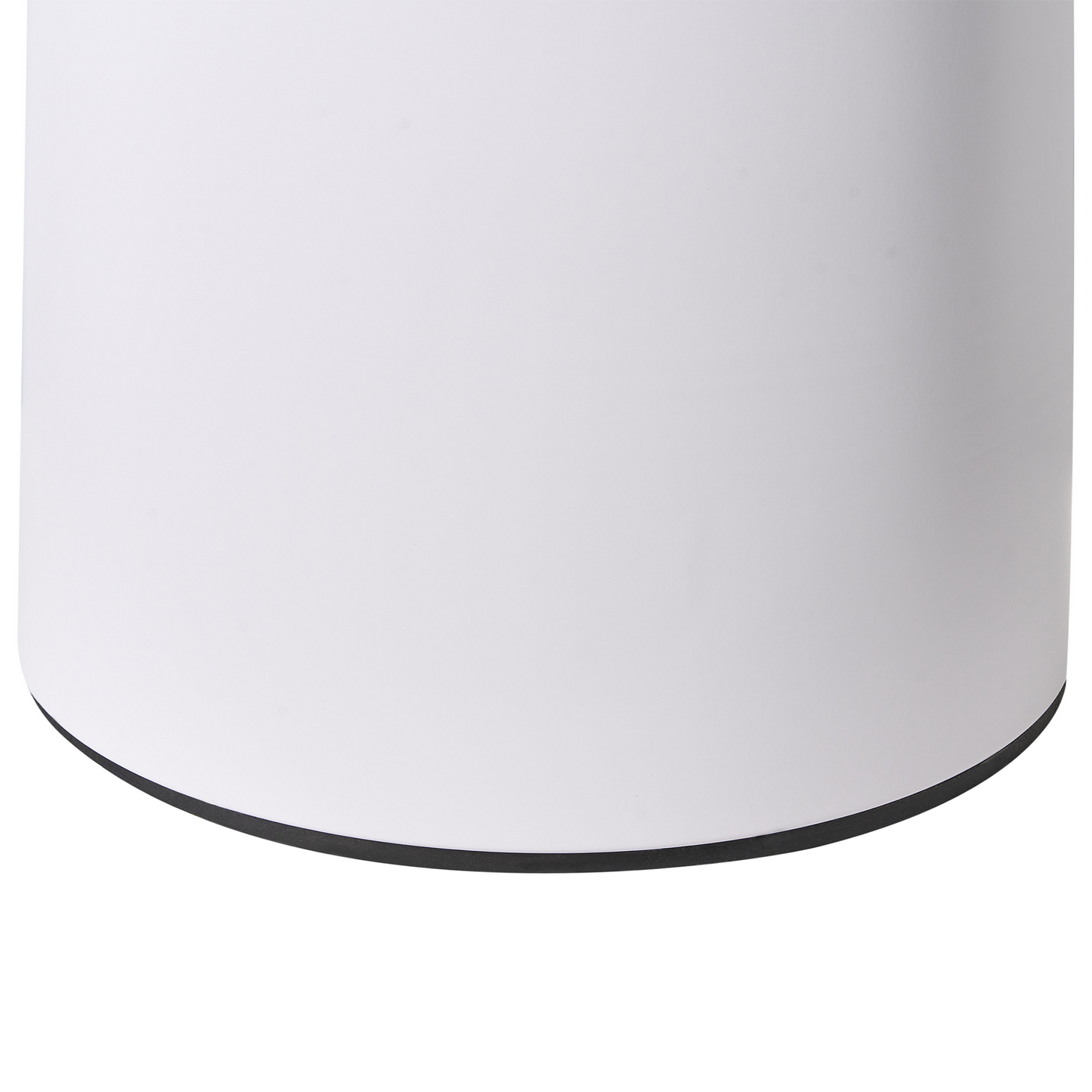 Side Table White Gold Metal Tray Top