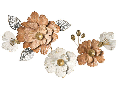 Wall Decor Iron Handmade 3D Multicolour Floral Leaves Blooms