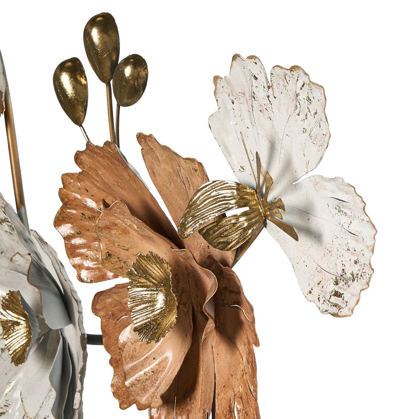 Wall Decor Iron Handmade 3D Multicolour Floral Leaves Blooms