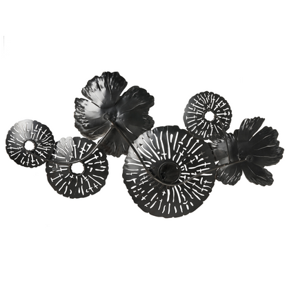Handmade Multicolor Iron Floral Wall Decor Modern