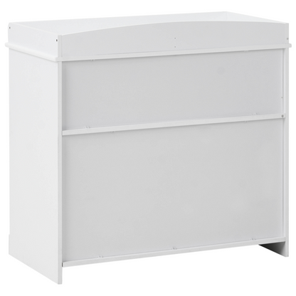 LittleNest White Changing Table Dresser With Shelves Drawers