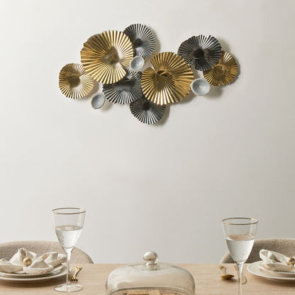Multicolour Metal 3D Wall Decor Hanging Art Piece