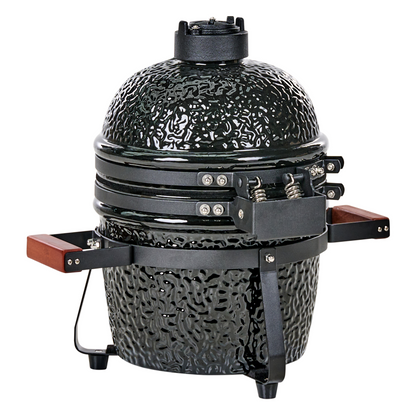 Black Kamado Ceramic Charcoal Grill With Thermometer