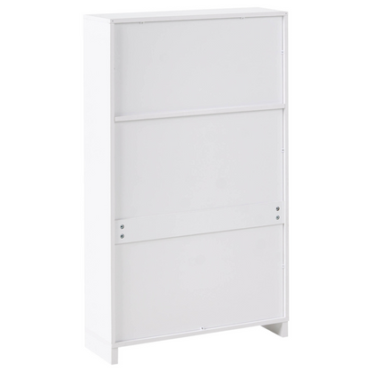 Shoe Cabinet White 3 Compartments Scandinavian Design