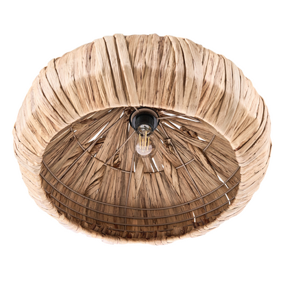 Water Hyacinth Pendant Lamp Boho Handmade Living Room