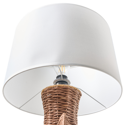 Handcrafted Woven Pendant Lamp Paper Rope Natural Finish