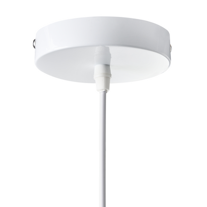 Faux Silk Pendant Lamp White Handmade Modern Ceiling Light